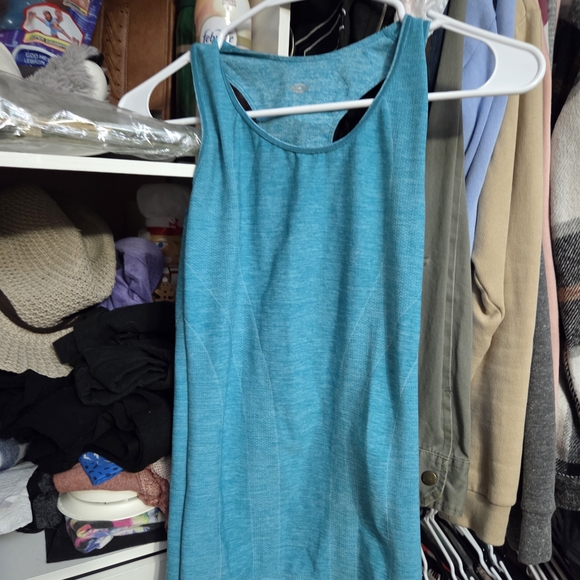 Fabletics Teal Racerback Tank Top - Picture 2 of 3